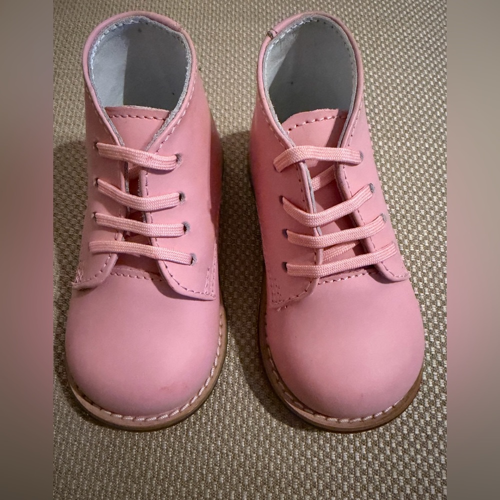 NWOT Josmo Logan Toddler Leather  First Walker Lace-Up Shoes Sz 5